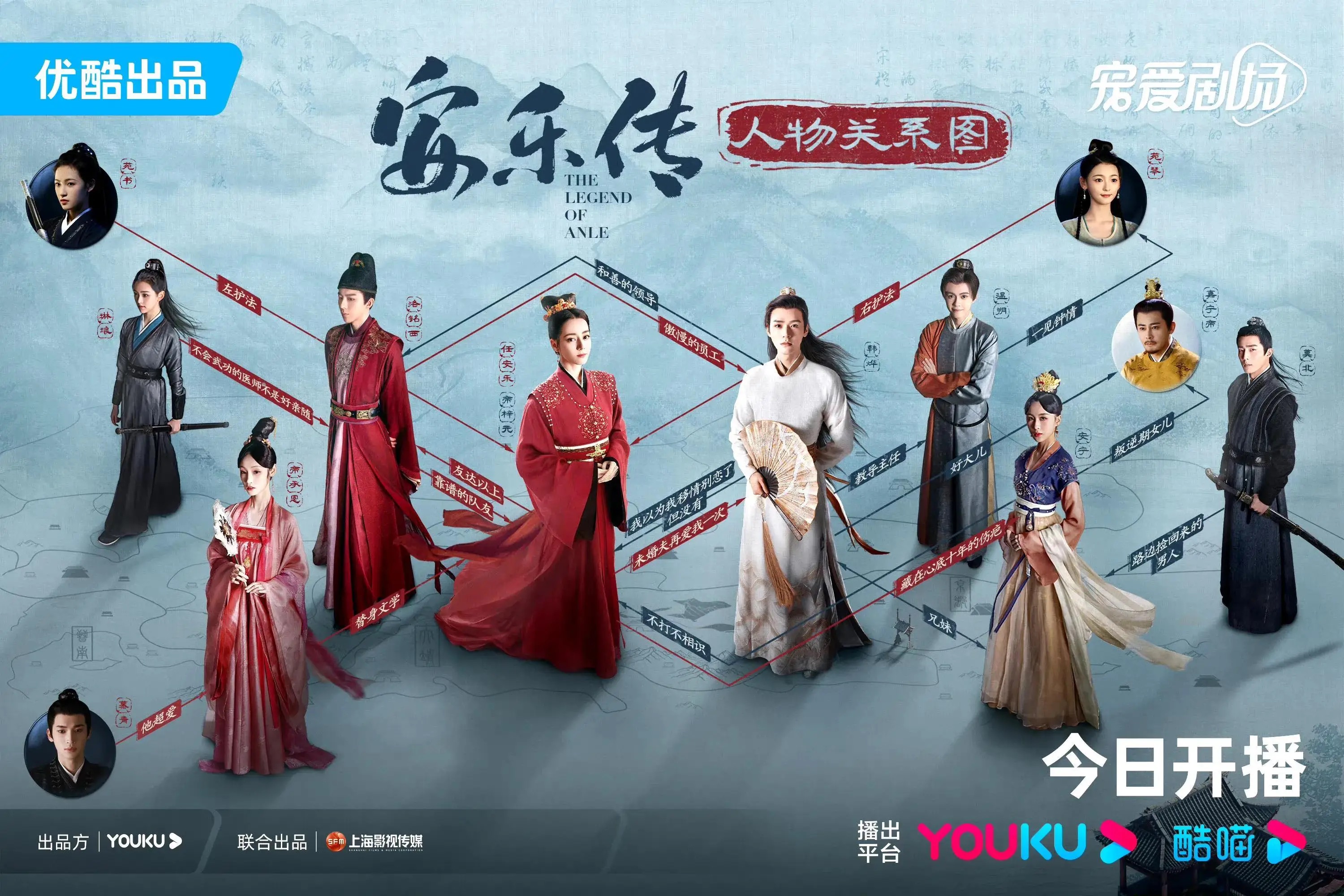 Anle Zhuan — character map, Youku 2023